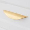 KAK Half Moon Drawer Knobs Copper Gold and Black Handles for Cupboards and Doors