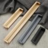 Sleek Hidden Mount Door Handles Concealed Furniture Cabinet Pulls