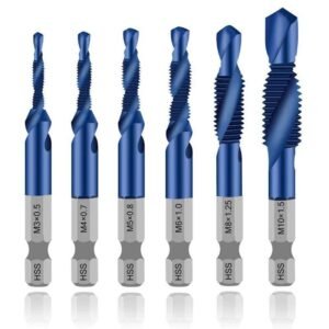 Titan Tapper Pro Hex Shank Titanium Plated Screw Thread Drill Bits M3-M10 Set