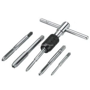 Twist and Tap Mastery 5-Piece Set with M3-M8 T-Type Machine Hand Taps