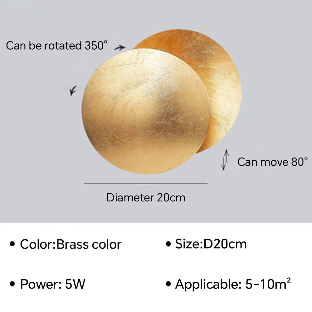 Brass Color 20cm