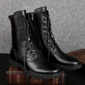 Men’s Genuine Leather High Top Boots Italian Casual Formal Dress Shoes