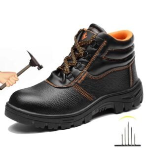 Indestructible Men's Work Safety Boots Anti-Smash, Anti-Puncture, Waterproof Wear-Resistant Sneakers