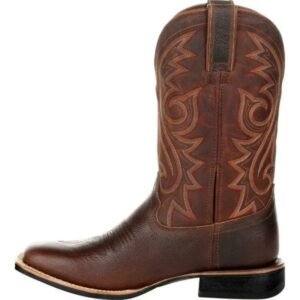 Men Women PU Leather Totem Western Boots Mid-Calf Cowboy Motorcycle Boots