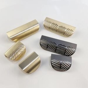Modern Hidden Leaf Pulls Elegant Concealed Wardrobe and Cabinet Handles