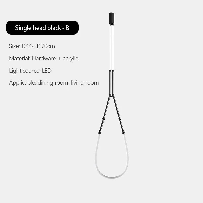Single head black B