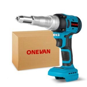 ONEVAN Cordless Brushless Electric Rivet Gun 20000N 2.4~5.0mm 720W Drill Insert Power Tools